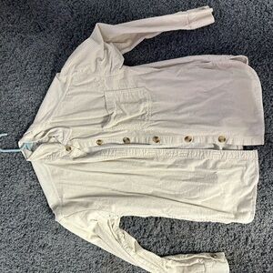 White corduroy Hollister jacket